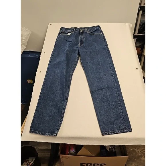 Levis 550 Mens 36x34 Relaxed Fit Straight Leg Cotton EUC - Picture 4 of 6